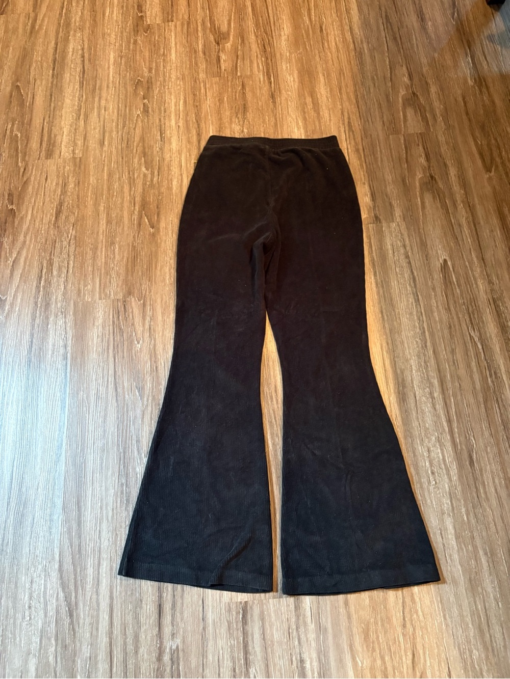 aerie Black Ribbed Waistband Knit Pants - Picture 3 of 4